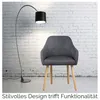 Stühle Esszimmerstühle Armlehnstuhl Polsterstuhl Stoff Produktbild-Vorschau 4