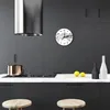 Glasuhr Wanduhr Küchenuhr Echt-Glas 30fi cm Wasser grau Produktbild-Vorschau 3