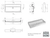 Aqua Bagno Loft Air Keramik Waschbecken 100cm Produktbild-Vorschau 8