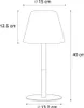 Tischleuchte Schwarz Wiederaufladbar Incl  LED und Dimmer Produktbild-Vorschau 4