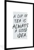 MuchoWow® Gerahmtes Poster Zitate - Eine Tasse Tee ist Produktbild-Vorschau 1