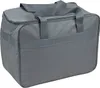 A gray fabric bag with handles and a zipper. Podgląd zdjęcia produktu