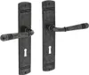 Türdrücker Langschildgarnitur Antik Grau Fenstergriff Produktbild-Vorschau 1