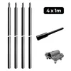 Tiefenerder Niro V4A SET 4x1000mm Ø20mm Inklusive SDS-Max Produktbild-Vorschau 1
