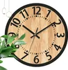 MODFU Wanduhren Holz, Wanduhr 34 cm, Holzdesign, Vintage Produktbild-Vorschau 7