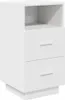 vidaXL Comodino con 2 cassetti bianco 36x36x68 cm Anteprima dell’immagine prodotto 2