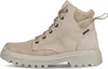 A side view of a beige leather boot. Produktbild-Vorschau