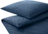 elegante Mako-Satin-Bettwäsche-Garnitur Stars Farbe Navy Produktbild-Vorschau 2