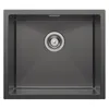 Edelstahlspüle schwarz 50x44cm Unterbau, Kratzfest & Produktbild-Vorschau 2