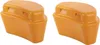 Two orange suspension bump stops shown from a diagonal angle on a white background. Anteprima dell’immagine prodotto