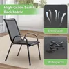 Gartenstühle 4er Set Stapelstuhl Camping Stapelbar Produktbild-Vorschau 6