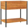 vidaXL Pflanzkübel mit Ablage 80x45x80 cm Massivholz Akazie Produktbild-Vorschau 1