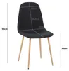 Esszimmerstühle 4er Set FANO schwarz - Komfortabler Produktbild-Vorschau 7