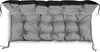 A gray and black tufted cushion for a bench or pallet. Produktbild-Vorschau