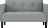 vidaXL Dwuosobowa sofa jasnoszara 111 cm tkanina Podgląd zdjęcia produktu 9