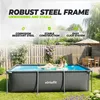 Piscina rettangolare VirtuFit 260x180x66 cm ANTRACITE con Anteprima dell’immagine prodotto 5