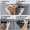 DEKAZIA® Küchenrollenhalter schwarz ohne Bohren Wand Produktbild-Vorschau 7
