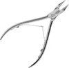 A close-up studio shot of a pair of metal cuticle nippers. Náhled obrázku produktu