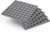 A stack of five dark gray LEGO baseplates. Produktbild-Vorschau