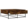The Living Store Couchtisch Räuchereiche 100x99x40 cm Produktbild-Vorschau 6