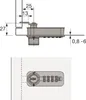 Hettich Zahlenschloss mit Riegel - Fixcode Schrankschloss Produktbild-Vorschau 4