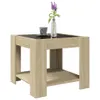 vidaXL Table basse LED Chêne Sonoma 53x53x45 cm Matériau Voir les images du produit 5