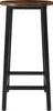 A high stool with a round, wooden top and black metal legs. Náhled obrázku produktu