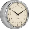 LS-LebenStil Nostalgische Metall Wanduhr Silber 23cm Rund Produktbild-Vorschau 1