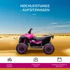 HOMCOM Elektrická čtyřkolka pro děti s USB portem, dětská Náhled obrázku produktu 4