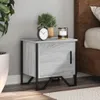 vidaXL Nachttische 2 Stk. Grau Sonoma 40x30x40 cm Produktbild-Vorschau 1
