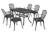 A set of outdoor furniture, including a table and six chairs, displayed on a white background. Náhled obrázku produktu
