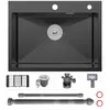 Cecipa MAX Edelstahlspüle 60x45 cm schwarz, Küchenspüle Produktbild-Vorschau 10