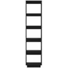 vidaXL Bücherregal/Raumteiler Schwarz 40x35x167 cm Produktbild-Vorschau 15