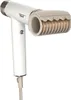 A white Shark hair dryer with a tan and gold roller attachment is shown against a white background. Voir les images du produit