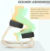okwish Kľačiaca stolička Ergonomická stolička Čalúnená Náhľad obrázku produktu 3