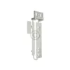 A white plastic mounting bracket set against a white background. Produktbild-Vorschau