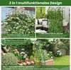 GOPLUS Rankgitter Metall 2er-Set, Sichtschutz Garten, 220 Produktbild-Vorschau 2