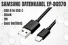 A black USB-A to USB-C cable is shown diagonally against a white and light gray hexagonal background. Text overlays describe the product. Náhľad obrázku produktu