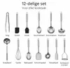 JustValue RVS Keukengerei Set - 12-delig - Spatel - Productafbeelding-voorbeeld 2