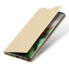 A gold flip case for a smartphone is shown against a white background. Produktbild-Vorschau