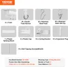 VEVOR Deckenvorhangschienen-Set, 3 m, selbstklebendes Produktbild-Vorschau 7
