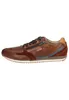 A single brown leather sneaker is shown from the side against a white background. Produktbild-Vorschau