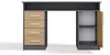Bureau ADA anthracite chêne artisan 125 Cm 4 Tiroirs Voir les images du produit 2