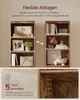 VASAGLE Bücherregal, Hochschrank, 3 unterschiedlich große Produktbild-Vorschau 4