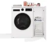 Badezimmer-Waschmaschinenschrank mit Türen POLA NP 1D WEISS Produktbild-Vorschau 8