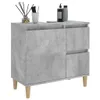 vidaXL Mobile da bagno grigio cemento 65x33x60 cm materiale Anteprima dell’immagine prodotto 5