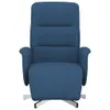 vidaXL Fotel Relax z podnóżkiem niebieski materiał Podgląd zdjęcia produktu 3