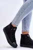 Damskie Klasyczne Wysokie Trampki Big Star T274033 Czarne Podgląd zdjęcia produktu 9