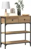 vidaXL Table console Chêne Artisan 72,5 x 25 x 75 cm Bois Voir les images du produit 3
