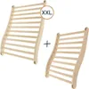 Hofmeister Sauna Set Rückenlehne Lindenholz Rückenstütze Produktbild-Vorschau 3